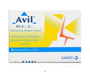 AVIL 45.5MG/2ML 6 I.M. AMPS.