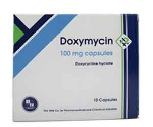 DOXYMYCIN 100 MG 10 CAPS.