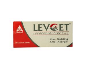 LEVCET 5MG 20 ORODISSOLVABLE TABS.