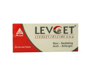 LEVCET 5MG 20 ORODISSOLVABLE TABS.