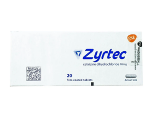 ZYRTEC 10 MG 20 TAB.