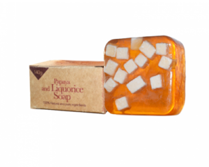 Africana Papaya & Liquorice Soap