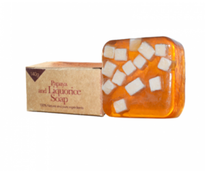 Africana Papaya & Liquorice Soap