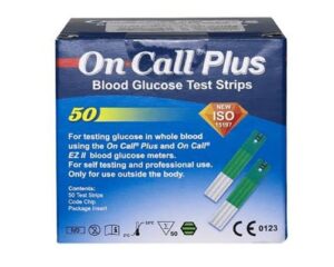 On Call Plus Blood Glucose test Strips 50