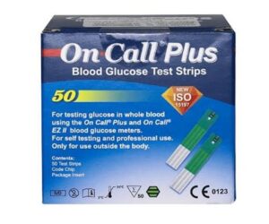 On Call Plus Blood Glucose test Strips 50